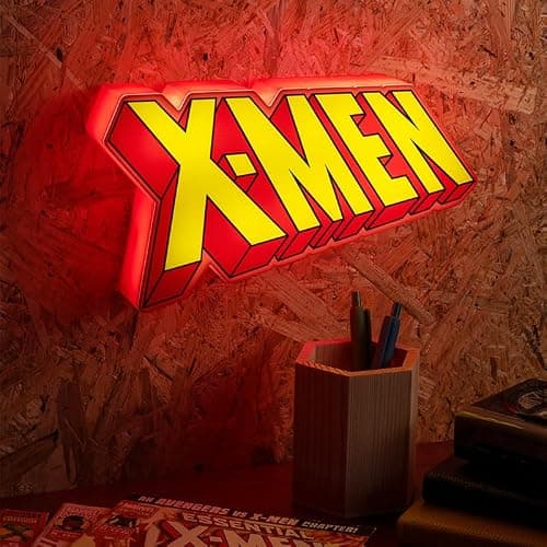 Paladone X-Men Logo Light - Officially Licensed Marvel Merchandise & Room Decor, Freestanding or Wall Mountable Collectible Gift for Wolverine Fans, Battery Opperated thumbnail 4
