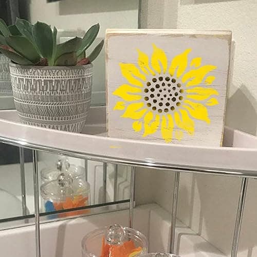 DLY LIFESTYLE Sunflower Stencil for Painting on Wood, Canvas, Paper, Fabric, Walls and Furniture - Sunflower Flower Stencil - 6x6 Inches - Reusable DIY Art and Craft Stencils - Floral thumbnail 4