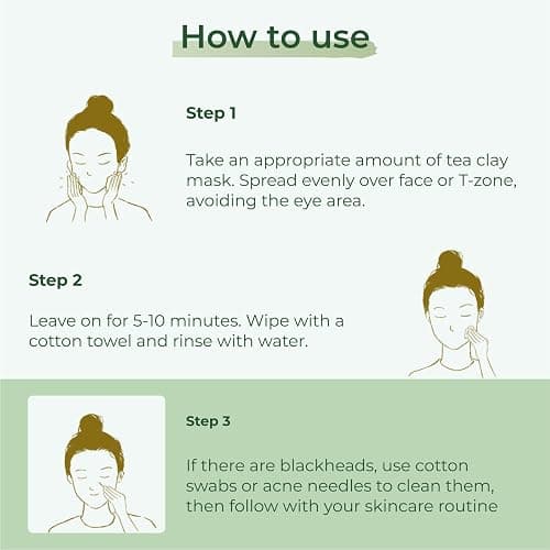 CHANDO HIMALAYA Green Tea Clay Purifying Mask 100g/3.53oz, Pore Clearing Mud Mask with Green Tea Extract and Portulaca Extract, Oil Control Spa Facial Mask for All Skin Types thumbnail 7
