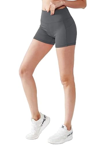 CADMUS High Waist Athletic Shorts for Womens Yoga Fitness Running Shorts with Deep Pockets thumbnail 6