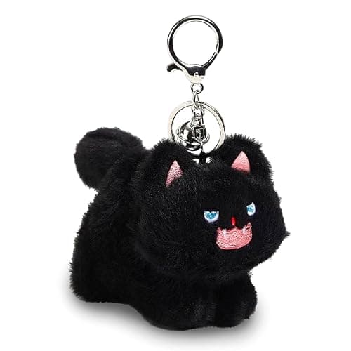 Cat Keychain Plush Black Cat Gifts Cute Keychains for Women Cat Lovers Gifts For Women Kawaii Cat Mom Backpack Accessories Bag Charms Halloween Keychain Christmas Gifts For Cat Lovers Kawaii Stuff - Image 1