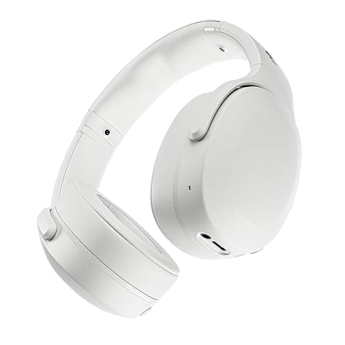 Skullcandy Crusher Evo Wireless Bluetooth Headphones with Multi-Sensory Bass, Noise Isolating Over-Ear Fit, Up to 40 Hours Battery, Microphone for iPhone Android - Bone - Image 1