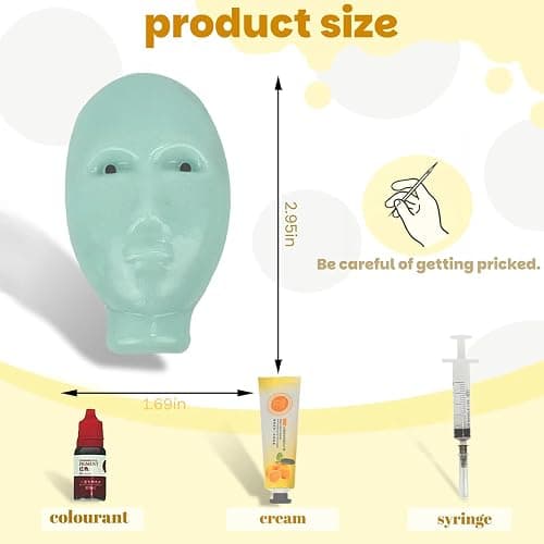 Aqzaxora Pimple Popping Toy, Squishy Fidget Toys Pimple Popping Fidget Toy with Filler Tools Weird Alien Pimple Popping Novelty Stress Relief & Reusable & Self-Filling for Adults & Teens thumbnail 2