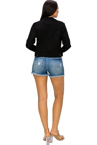 Creative Mimesis Denim Jean Jacket For Women Button up Long Sleeve Stone Washed S - 3XL thumbnail 6