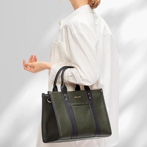 LOVEVOOK Purse for Women Leather Tote Bag Purse and Handbags, Satchel Shoulder Crossbody Top Handle Bags with Zipper thumbnail 2