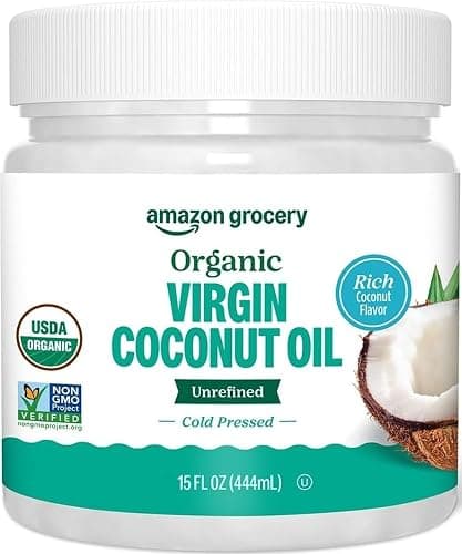 Amazon Grocery, Organic Virgin Coconut Oil, 15 Fl Oz - Image 1