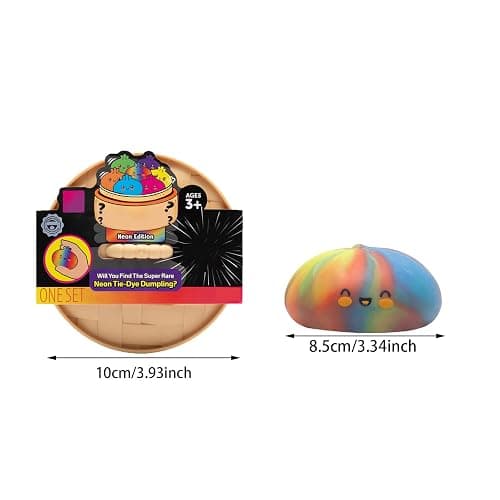 Squishy Dumpling Rainbow Dumpling Squishy Stress Party Gifts C | Dumplings Squishy Glitter Dumpling Slow Rising Stress for Holiday Gifts thumbnail 4