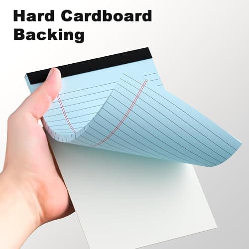 5pcs Small Note Pads 5x8 Notebook College Ruled Legal Pads Color Notepads 5 Pack Study Back Writing Pads 5 x 8 Perforated Narrow Ruled Pads of Paper for School & Office Supplies 30 Sheets/Pack thumbnail 7