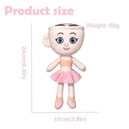 Italian Brainrot Plush Tralalero Tralala Toy Soft Stuffed Meme Dolls for Collectors, Brain Rot plushies Birthday (Coffee Princess) thumbnail 3