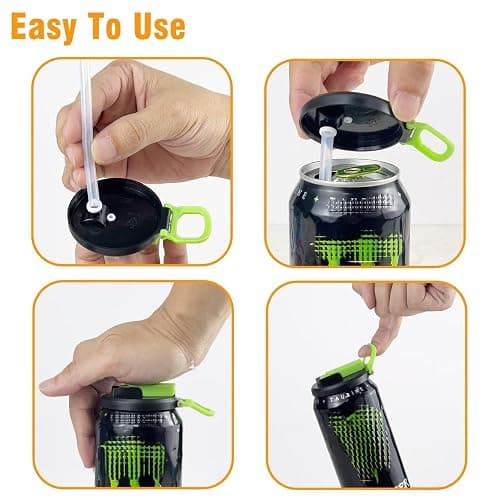 Pop Can Lids with Straws thumbnail 6