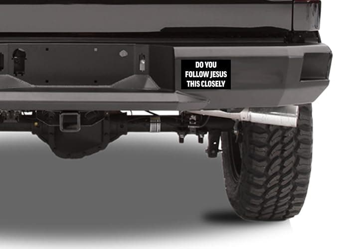 Rogue River Tactical Sarcastic Large Funny Auto Window Decal Bumper Sticker Do You Follow Jesus This Closely Car Truck RV Boat 3x5 Inch thumbnail 4