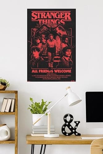 Netflix Stranger Things: Season 5 (2025) - All Friends Welcome Wall Poster, 34L" x 22.4W", Unframed Version thumbnail 2