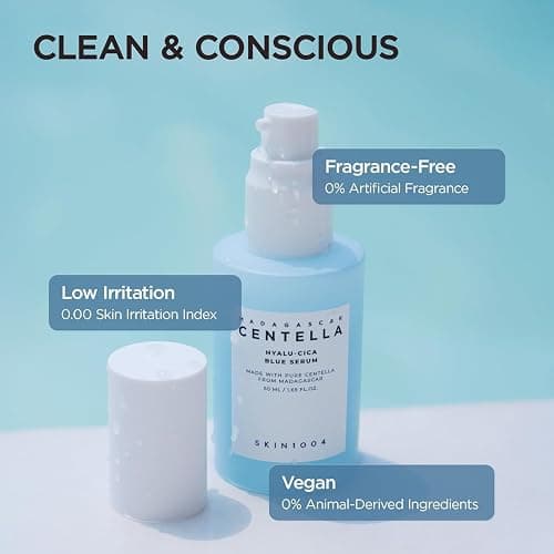 SKIN1004 Hyalu-CICA Blue Serum 3.38 fl.oz(100ml) | 5 Layer Hyaluronic Acid Cica Niacinamide | Hydrating and Refreshing Multi-Care Solutions thumbnail 6
