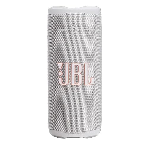 JBL Grip - Compact Bluetooth Speaker with Bold JBL Pro Sound and Ambient Light, up to 14 Hours of Playtime, Water, Dust and Drop-Proof (IP68), & Multi-Speaker Connection with Auracast™ (White) - Image 1