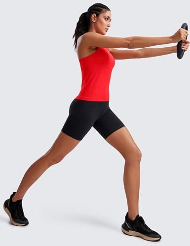 CRZ YOGA Seamless Crewneck Tank Tops for Women - Workout Athletic Running Gym Sleeveless Shirts Racerback Breathable Tee thumbnail 3