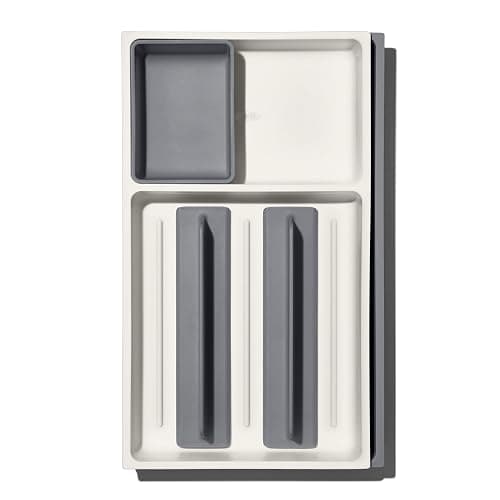 OXO Good Grips Drawer, Large Expandable Kitchen Tool Organizer, White thumbnail 3