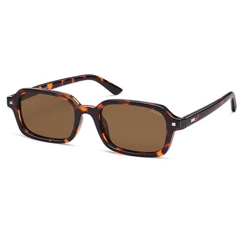 SOJOS Trendy Rectangle Polarized Sunglasses Womens Mens SJ2610 | Small Cute 90s Y2k Retro Fashion Vintage Sunnies Slim Thin Narrow Square Frames UV Protection TAC Lenses - Image 1