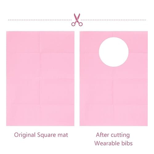 250Pcs Disposable Dental Bibs for Nail, Tattoo, Lash, Paper Towels, Napkins, 13" X 18" Fordable Nail Art Desk Mat for Nail Table, Tattoo Tray Covers thumbnail 6