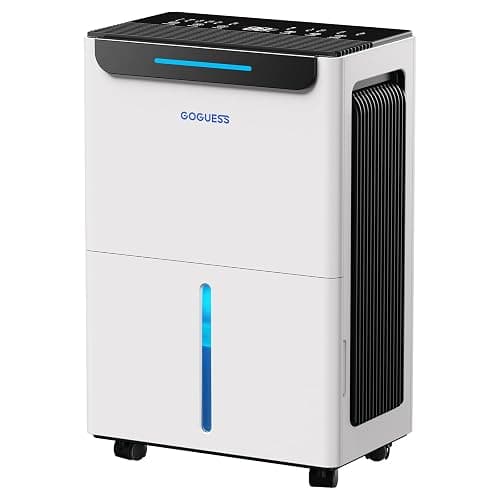 GoGuess 1600 Sq.ft Dehumidifier for Basement - 21 Pints, Drain Hose & Humidity Control Large Room Dehumidifiers for Home, RV, Bathroom, Bedroom - 3 Modes & 24H Timer White - Image 1
