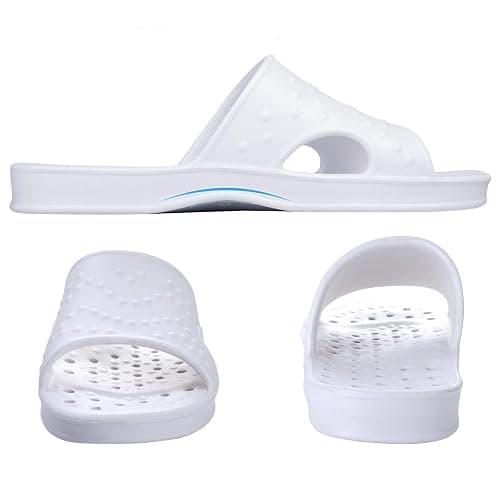 shevalues Shower Shoes for Women Men with Arch Support Quick Drying Pool Slides Lightweight Beach Sandals with Drain Holes thumbnail 5