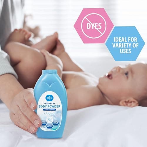 MED PRIDE Talc-Free Cornstarch Shower, Natural Sense Baby Powder Scented Dusting for Diaper Rash & Chafing, 13oz thumbnail 4