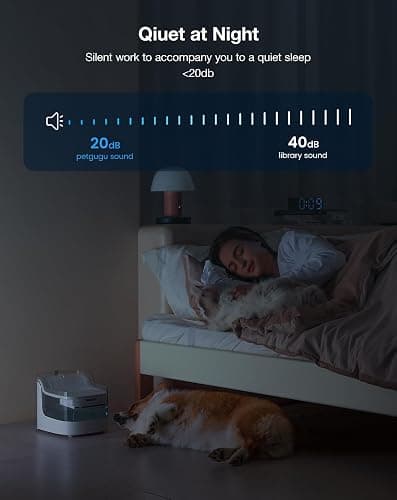 Cat Water Fountain 8-Layer cat Fountain Filter Ultra-Quiet Automatic Pet Water Dispenser for Cats and Dogs 2.4G WiFi(PF1L) thumbnail 5
