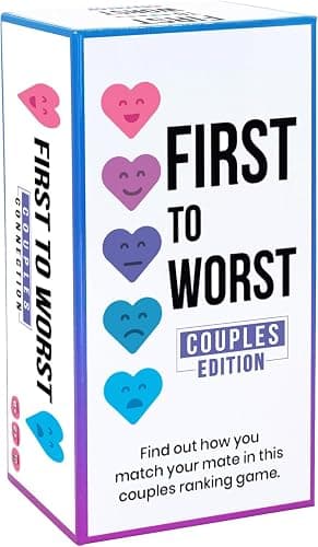 First to Worst Party Game – Couples Connection | Adult Relationship Card Game for Date Nights | Funny Ranking & Guessing Board Game for Friends, Valentine’s Day, & Gift Ideas - Image 1