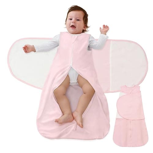 LILBESTIE Baby Swaddle Sleep Sack, 1.0 Tog New-Parent-Friendly Swaddle for Newborns & infant 0-3 Months Baby Wearable Blanket Reduce Startle Reflex, Newborn Boys Girls Registry Essentials - Image 1