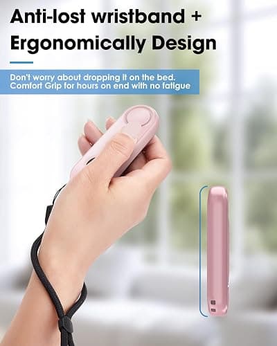 Inncarvs Remote Page Turner for Kindle Reading Accessories, Clicke for iPad iPhone Android Tablets E-Book Reading Noels, Camera Remote Shutter Selfie Controller, Pink thumbnail 3