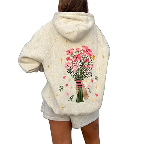 DSORVICD Women Y2k Graphic Hoodies Cute Print Oversized Sweatshirts Loose Fit Long Sleeve Pullover Vintage Crew Neck Jackets - Image 1