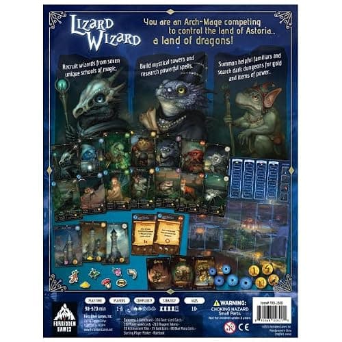 Lizard Wizard Strategy Board Game by Forbidden Games, Ages 10+, 2-6 Players thumbnail 3