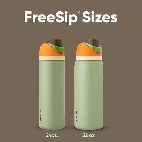 Owala FreeSip Insulated Stainless Steel Water Bottle with Straw for Sports and Travel, Leak Proof, BPA-Free, 710ml, Camo Cool thumbnail 5