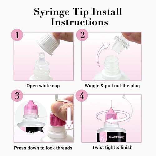 GLAMERMAID 50ML Pinpoint Nail Glue Remover for Press on Nails Acetone-free | Gentle Multi-purpose Nail Adhesive Remover for Fake Nails, Nail Tips & Acrylic Nails with 3 Orangewood Sticks thumbnail 4
