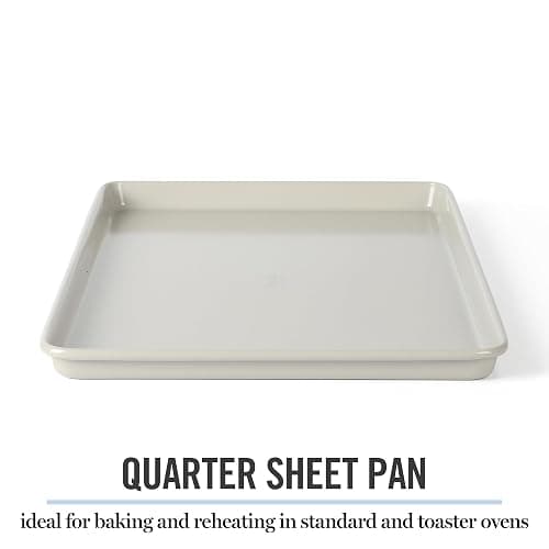 Martha Stewart Gallen 13 x 9 Inch Nonstick Carbon Steel Cookie Sheet – Cool Grey, Durable Bakeware for Even Baking and Easy Cleanup thumbnail 7