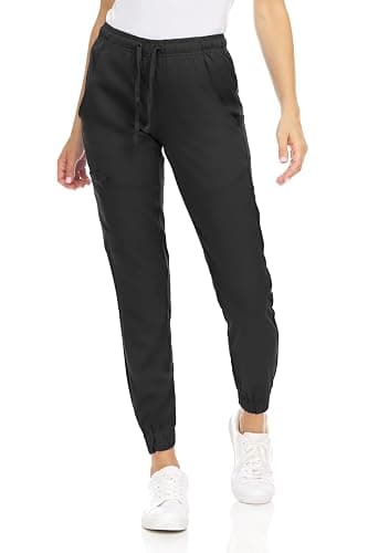 MediChic Women's Scrub Jogger Pants – 4 Pockets, 4-Way Stretch, Moisture-Wicking, Anti-Wrinkle, Elastic Waistband thumbnail 2