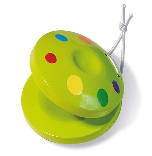 Eichhorn 100003484 Musik Set enthält Rassel, Maracas und Kastagnette, Bunte Musikinstrumente aus Holz, 3 teilig, ab einem Jahr thumbnail 5