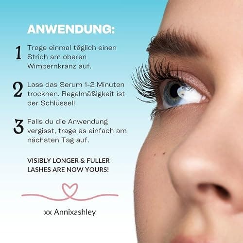 Annixashley Lash Wimpernserum für Premium Wimpernserum für Längere & Dichtere Wimpern – Wachstumsfördernde Formel mit Biotin und Peptiden – Sichtbare Ergebnisse in 6-8 Wochen thumbnail 6