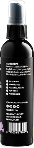 Aromasong Lavender Pillow Spray For Sleeping - All Natural Calming Linen & Bedtime Sleep mist For Deep Sleep - Pillow Spray Aromatherapy With Botanical Essential Oils for Relaxing Stress thumbnail 7