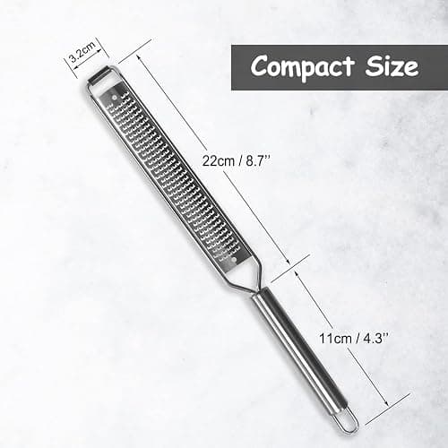 VOVOLY Lemon Zester, Cheese Grater, Parmesan Cheese, Ginger, Garlic, Nutmeg, Chocolate, Citrus, Lime Zester & Grater, Kitchen Tool with Razor-Sharp Stainless Steel Blade thumbnail 2
