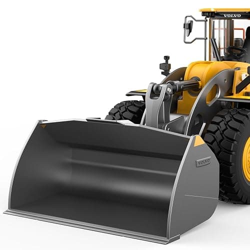 DOUBLE E Hobby Volvo L260H Remote Control Wheel Loader - 1:16 Alloy 4WD RC Construction Toy with 780ML Screw-Drive Bucket & Simulation Sound/Lights thumbnail 8