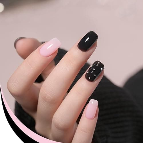 GAOY Gel Nail Polish Kit, 3 Colors 16ml Jelly Black White Pink, Soak Off UV Gel Polish Set - Encounter Romance thumbnail 3