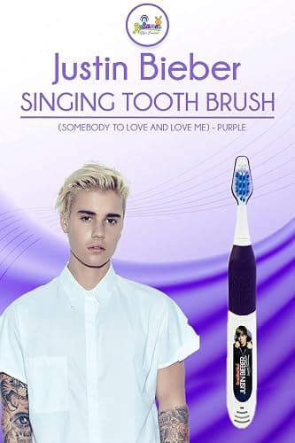 BB Designs Ltd Justin Bieber Brosse à dents chantante (Somebody to Love and Love Me) Violet thumbnail 5