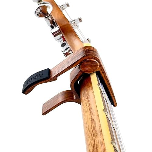WINGO Pro Ukulele Capo for Soprano Concert Baritone,Rosewood. thumbnail 5
