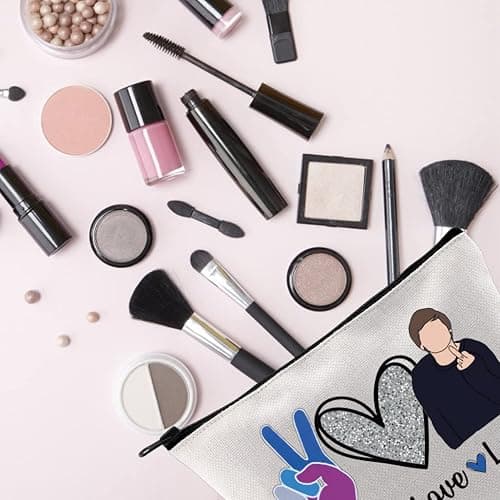 Music Fans Gift Peace Love Louis Gift for Women Zipper Pouch Makeup Bag (Peace Love Louis-UK) thumbnail 2