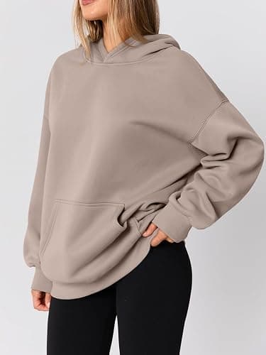 AUTOMET Womens Oversized Hoodies Fleece Trendy Sweatshirts Fall Fashion 2025 Pullover Winter Clothing Outfits thumbnail 3