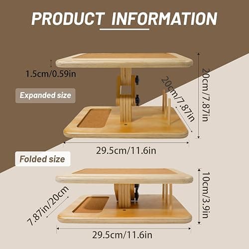 Tnstbiee Adjustable Lap Desk for Sewing & Crafting - Portable Folding Table with Wood Storage for Sewing Machines & Accessories, Perfect for Cross Stitch, Reading, iPad Use & Craft Essentials thumbnail 2