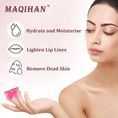 30PCS Moisturizing Lip Mask - Pink Lip Patches for Spa Daily Labial Masks Skincare Hydrating to Reduce Wrinkles Dryness Anti-wrinkle Lightens thumbnail 6