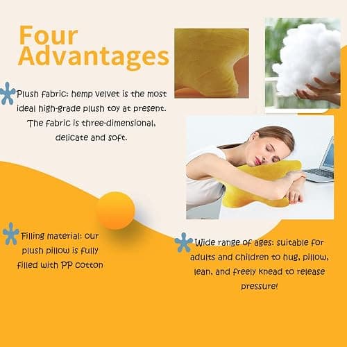 CHELEI2019 15.7" Star Pillow Star Shaped Pillow Plush Toy Throw Pillow Decor Gifts for Kids thumbnail 4