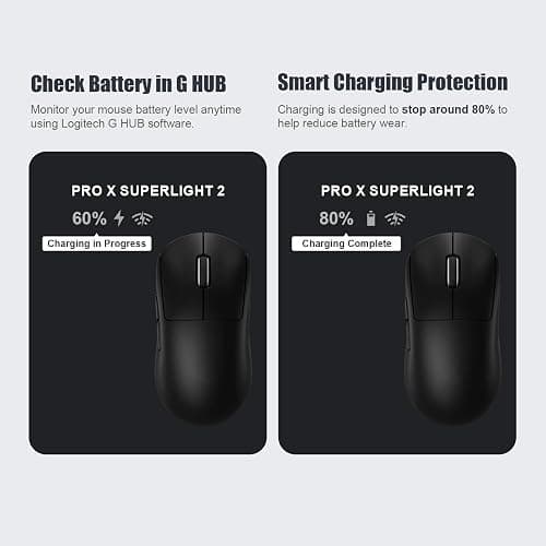 MOSHOU Charging Dock for Logitech Mouse G PRO X Superlight 2/1,G PRO X2 SUPERSTRIKE,G502/G502 X Lightspeed,G502 X Plus,G703/G903 Lightspeed,RGB Light,Computer Mice Powerplay Charging System(Black) thumbnail 4