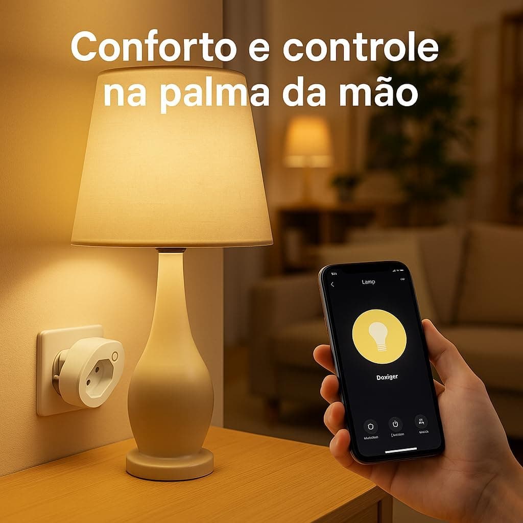 Tomada Inteligente Wi Fi Bivolt Smart Plug Com Monitor De Consumo Compatível Com Alexa Google Home App Tuya Smart Life Automação Residencial Linha A Premium thumbnail 6